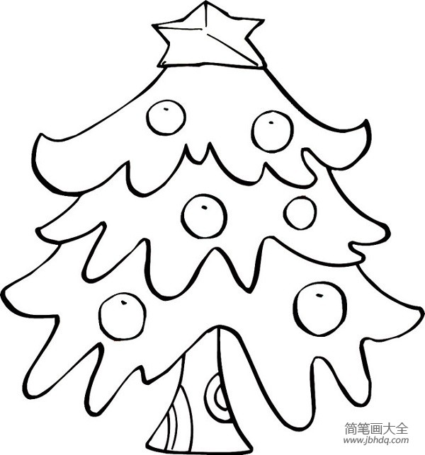 简单圣诞树简笔画