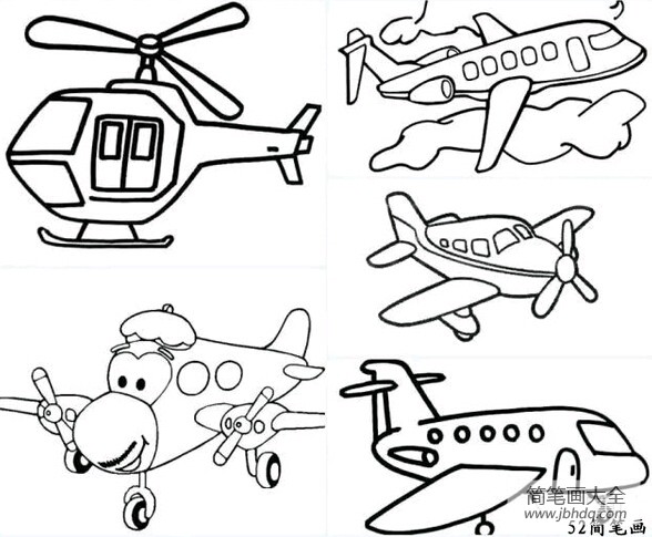 卡通飞机怎么画