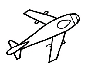 儿童简笔画飞机