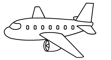 卡通航天飞机简笔画教程