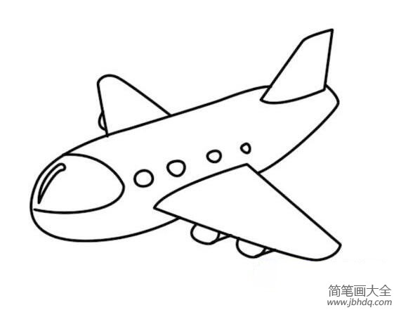客运飞机怎么画航天飞机简笔画图片-www.jbhdq.com