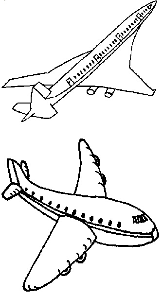 卡通民航飞机简笔画教程