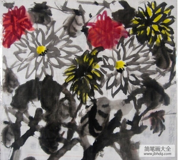 一起去赏菊,以重阳节为主题的儿童绘画作品欣赏