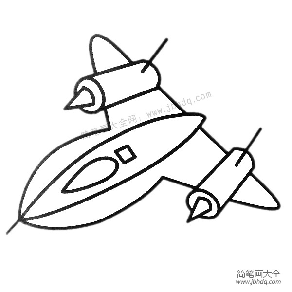 轰炸机简笔画图片