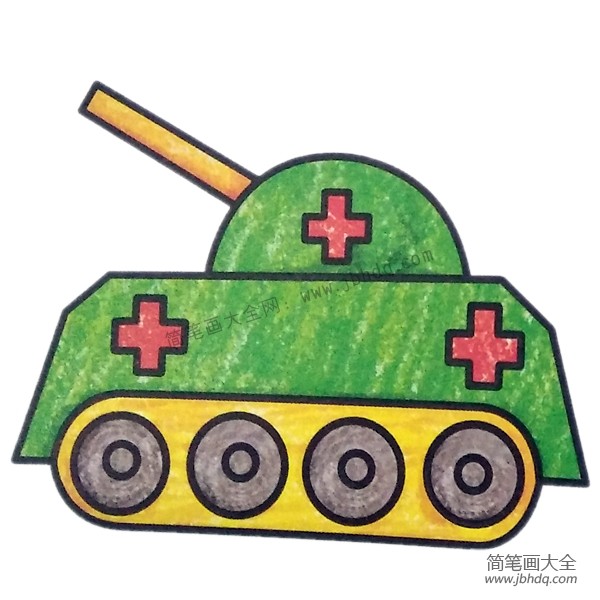 简单的坦克简笔画图片
