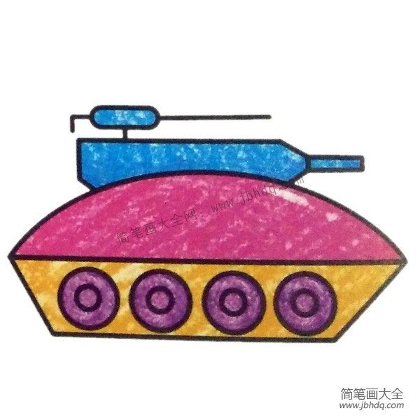 坦克填色图片