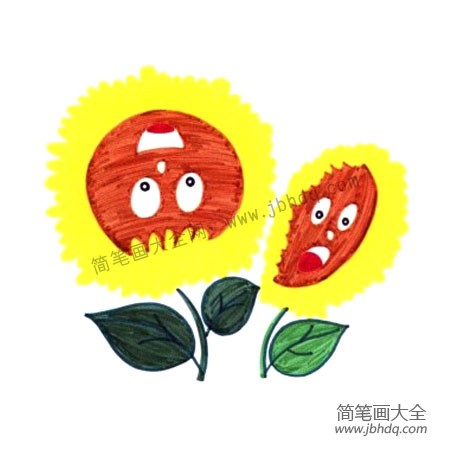 3.向日葵见到太阳时的表情是什么样子的，微笑、生气还是愤怒？