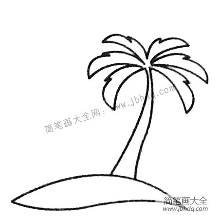 椰子树简笔画图片大全及画法步骤