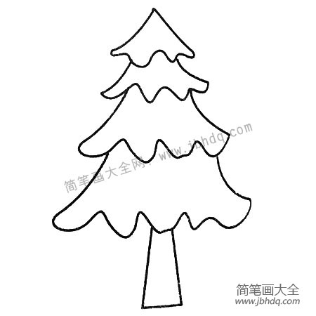儿童松树画法图片