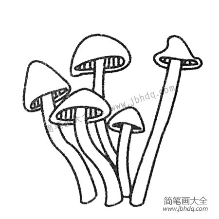 漂亮的蘑菇简笔画大全