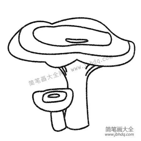 简单的蘑菇简笔画图片