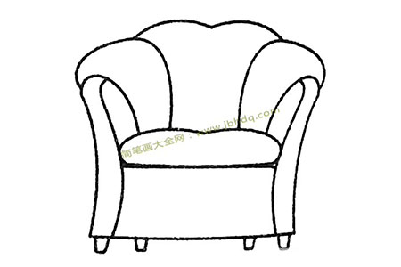欧式沙发简笔画图片