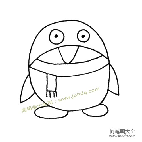 QQ企鹅简笔画图片