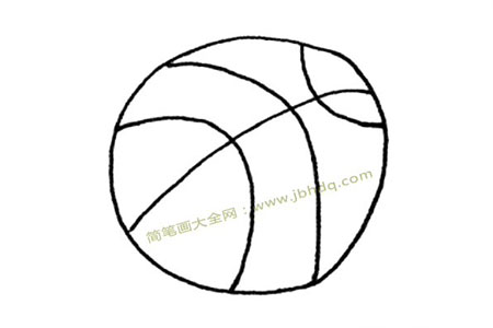 篮球简笔画图片