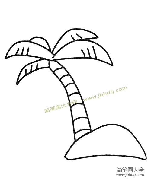 儿童简笔画大全 椰子树简笔画图片