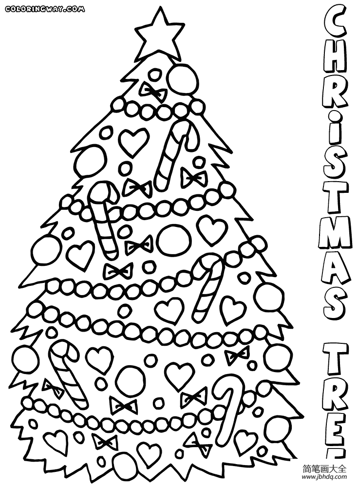 圣诞树简笔画2