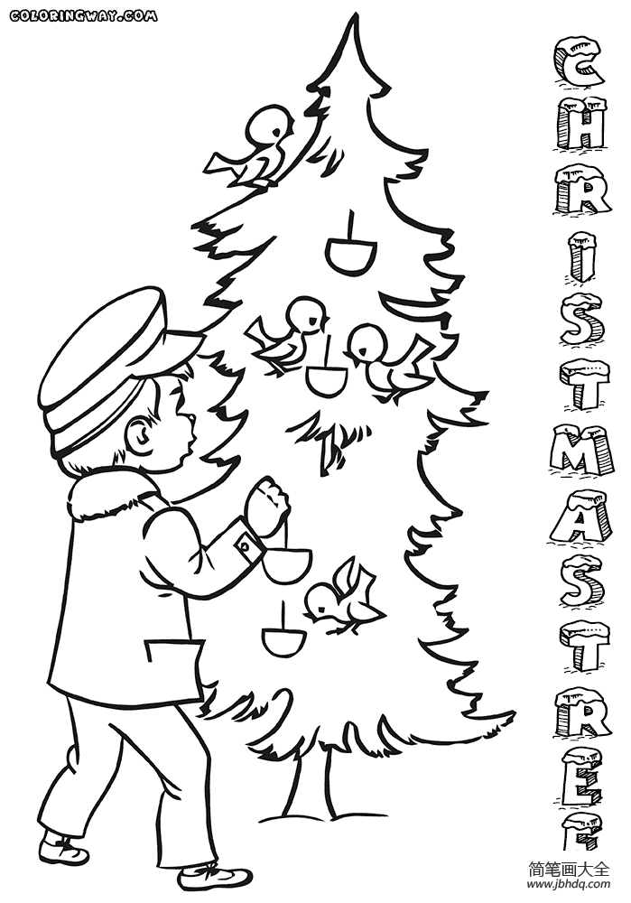 圣诞树简笔画图片1