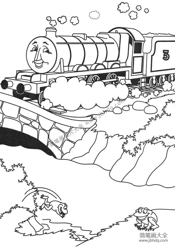 托马斯小火车在过桥