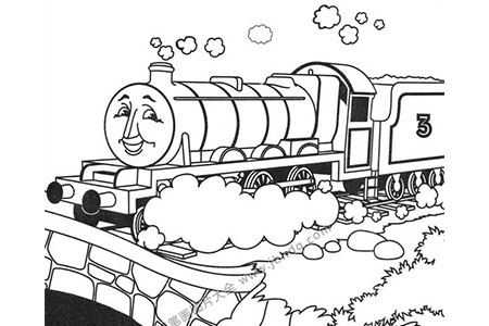 托马斯小火车在过桥