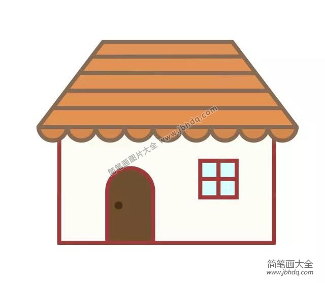 3张漂亮的小房子简笔画图片