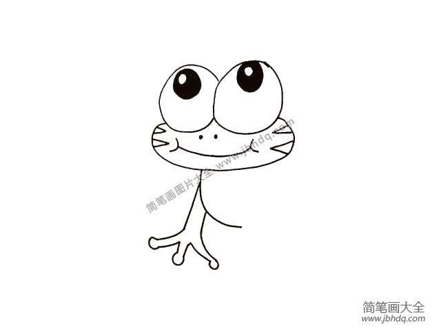 画一只可爱的大眼青蛙