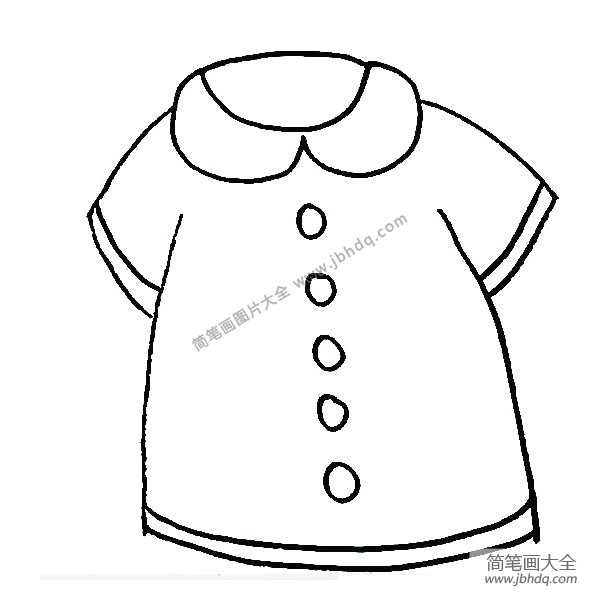 第6步：然后用线条来装饰一下衣袖和衣摆。