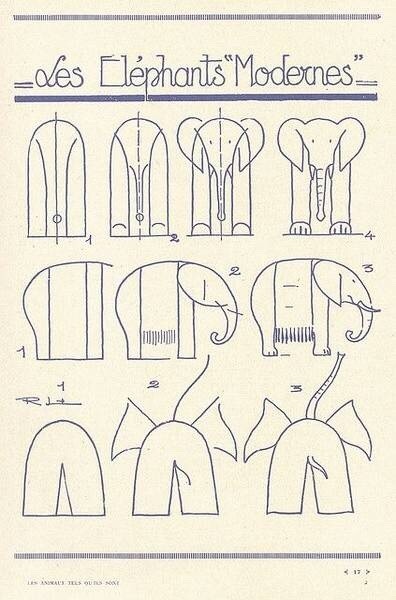 大象的画法步骤图