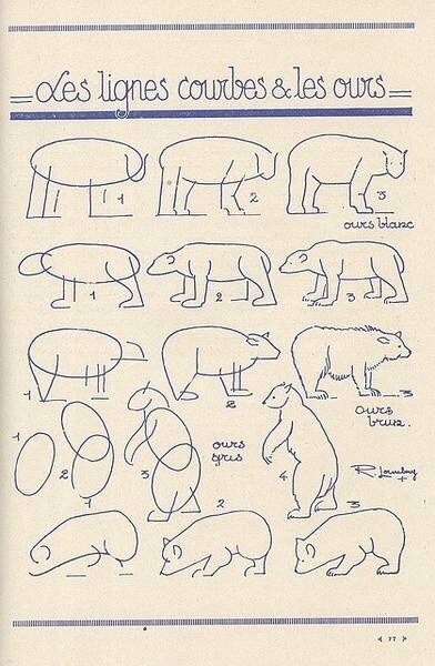 白极熊的画法步骤图