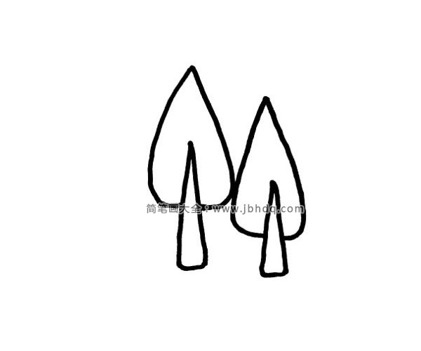 松树简笔画图片1