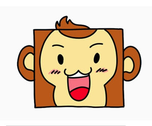 教你画一个漂亮的猴子头像