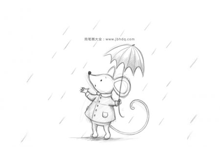 打伞的小老鼠