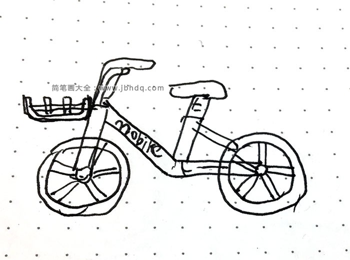 自行车简笔画图片1