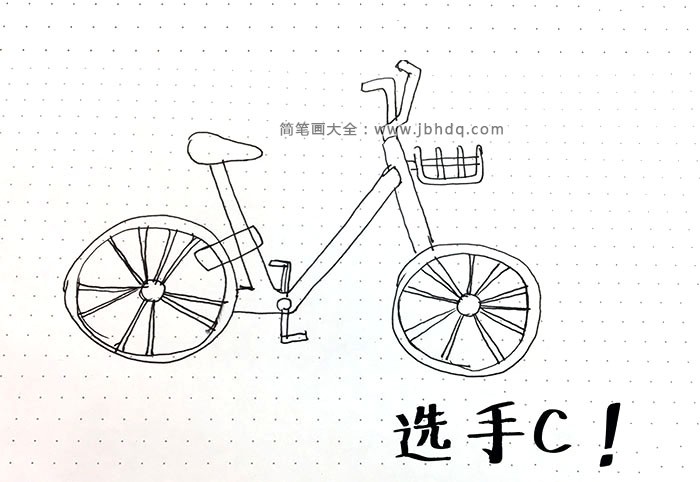 自行车简笔画图片3