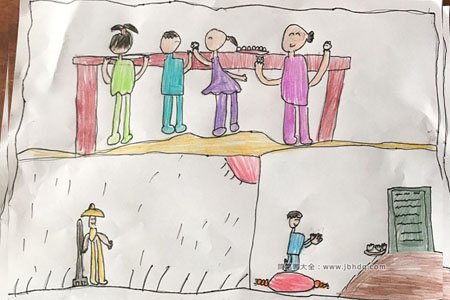 四年级小朋友清明节主题画