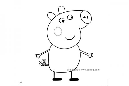 小猪佩奇之小猪托拜厄斯简笔画