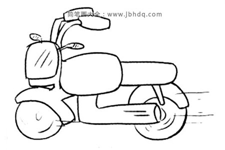 Q版交通工具 摩托车