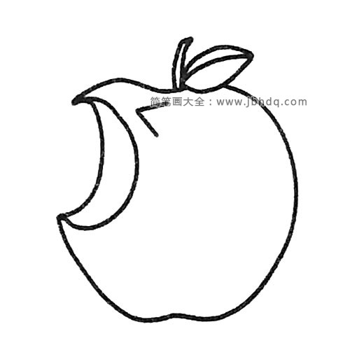 一组苹果简笔画图片