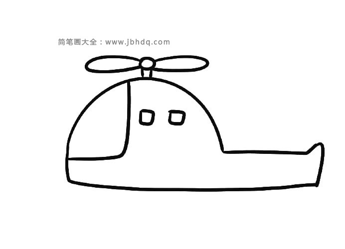 5.画直升机的螺旋桨