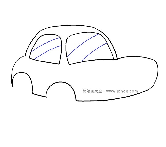 简笔画教程：画卡通小汽车的详细步骤