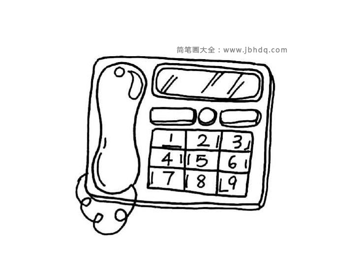 电话话机简笔画图片1
