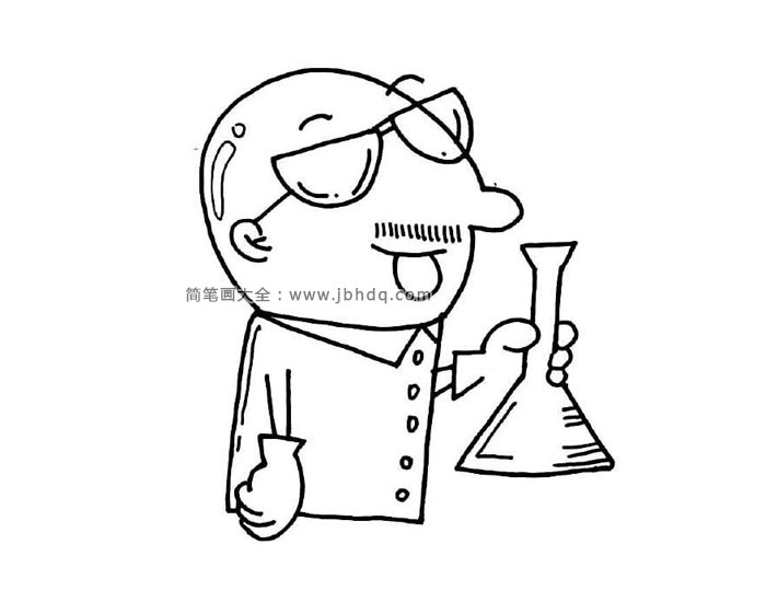 化学老师简笔画图片