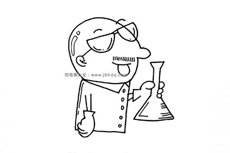 化学老师简笔画图片