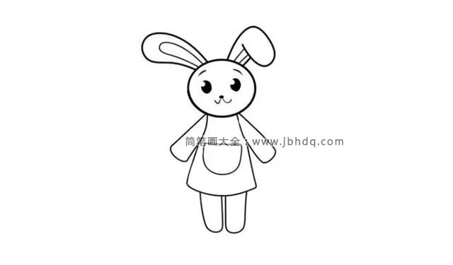 简笔画教程：画可爱的兔宝宝