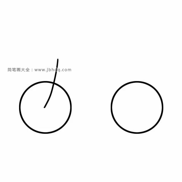 超简单的自行车画法