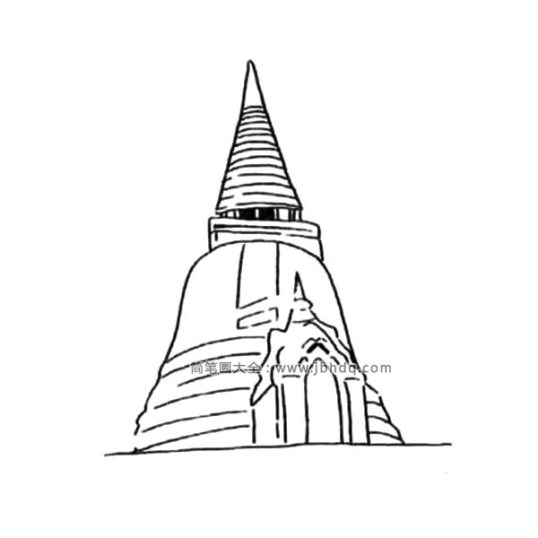 泰国地标建筑简笔画图片