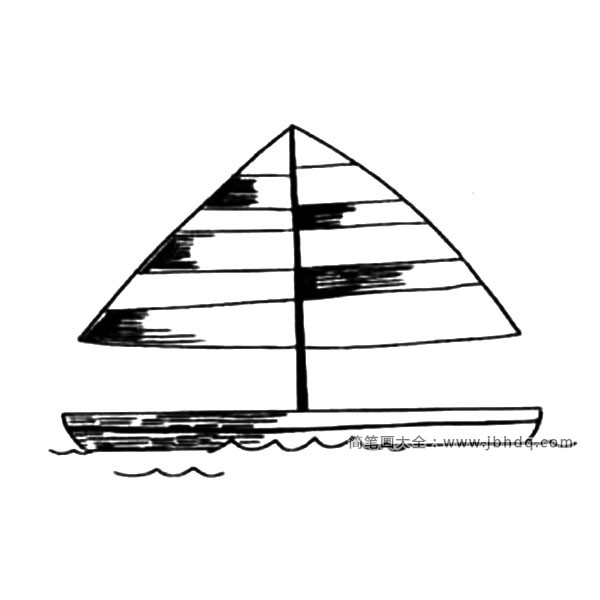 帆船简笔画图片5
