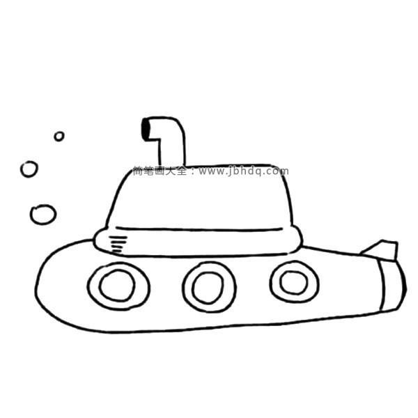 潜水艇简笔画2