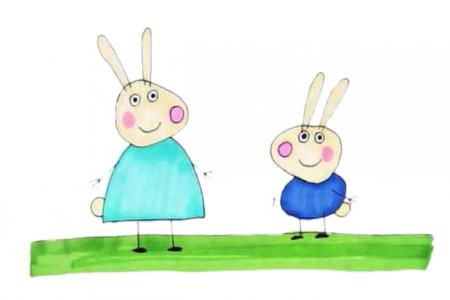 《小猪佩奇》小兔瑞贝卡与理查德