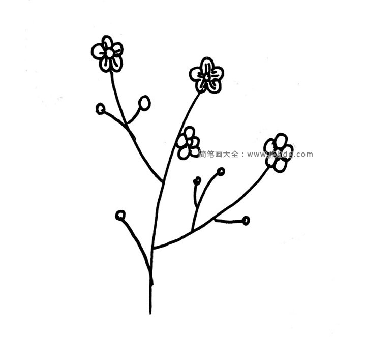 植物黑白手帐素材9