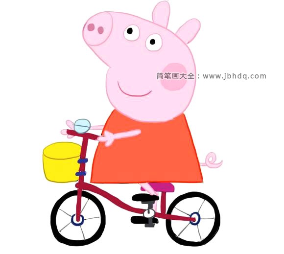 粉红小猪之小猪佩奇骑自行车